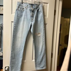 Levi’s 501 anniversary edition, flower patch women’s jeans